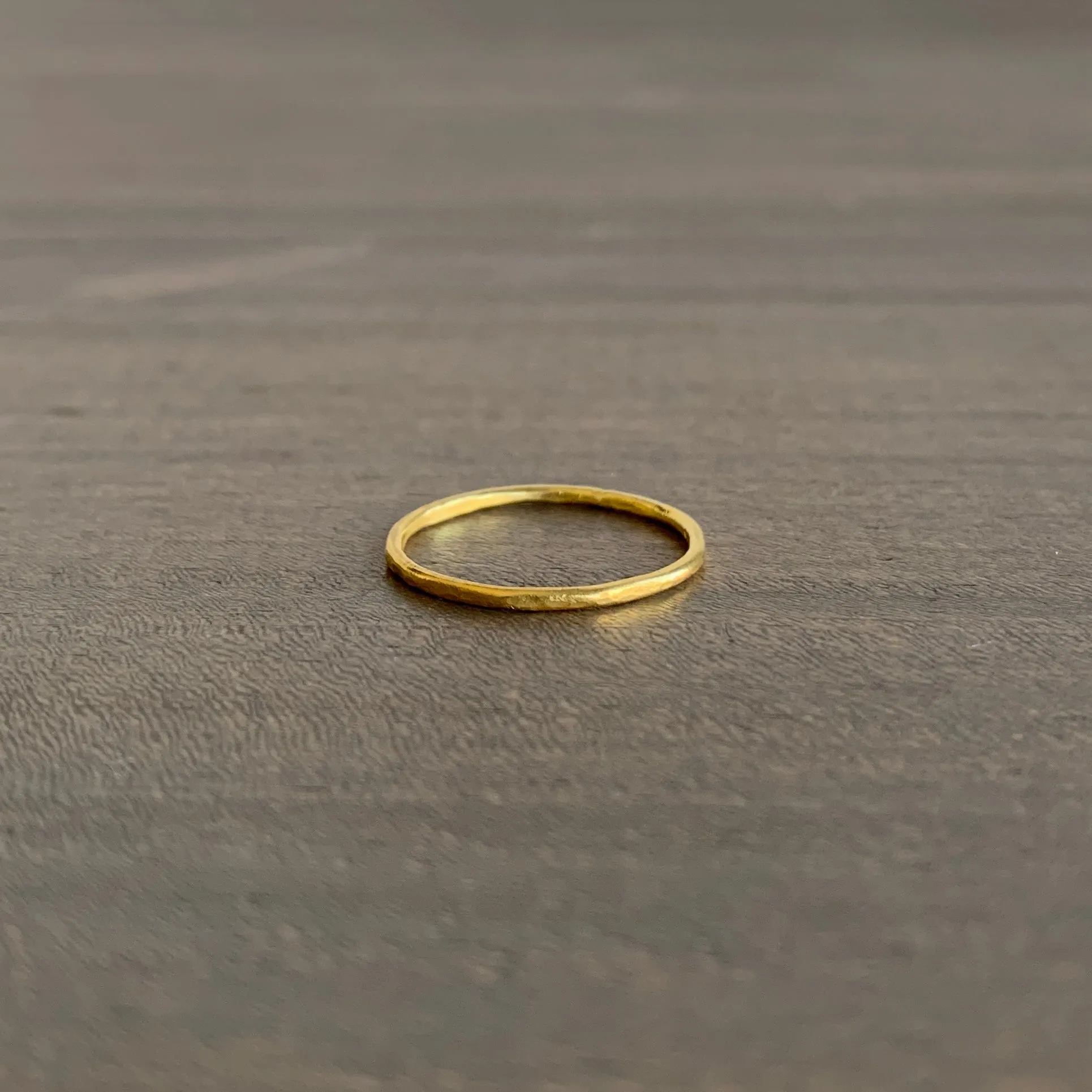 22k Gold Hammered Band