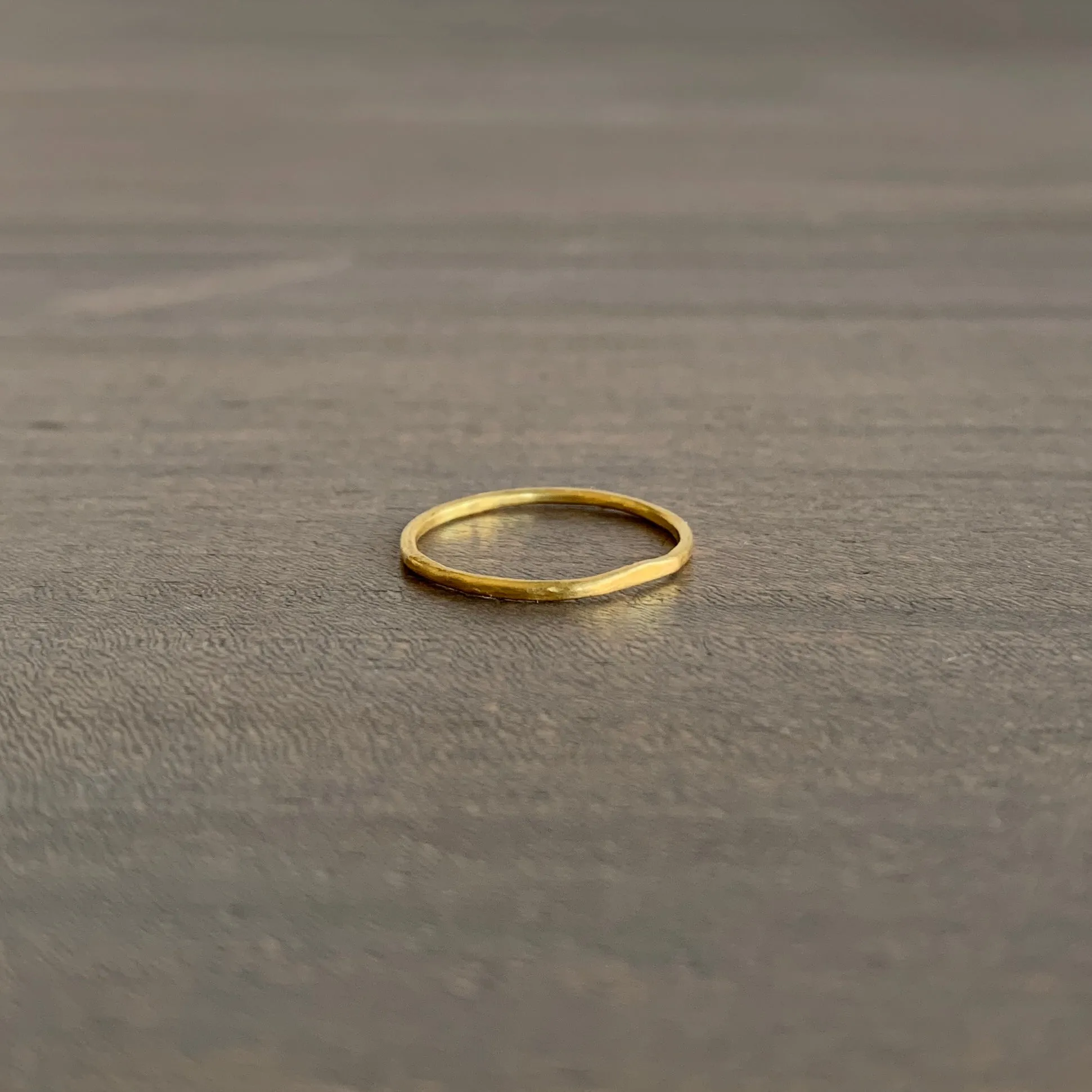 22k Gold Hammered Band