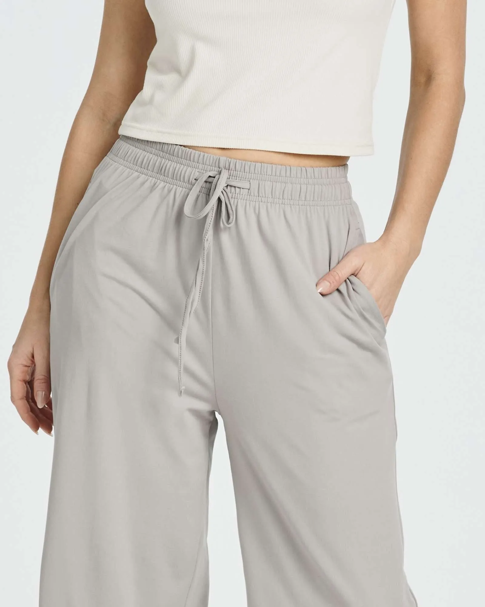3 Pack: Women's Ultra-Soft Wide Leg Capri Pants