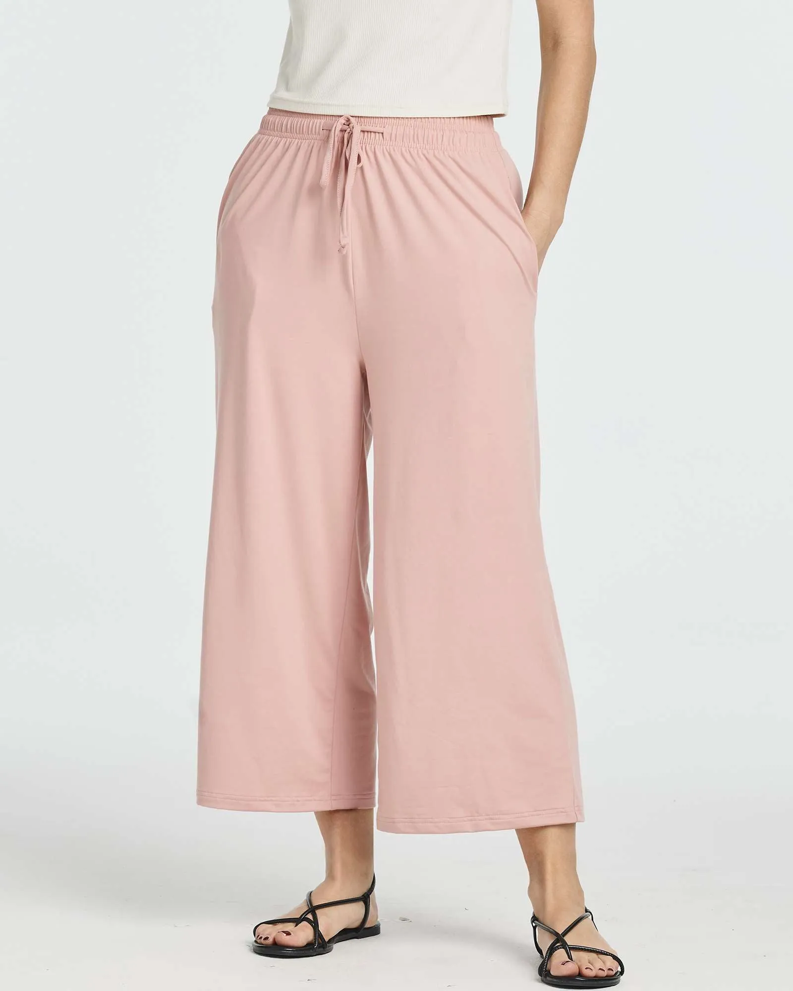 3 Pack: Women's Ultra-Soft Wide Leg Capri Pants