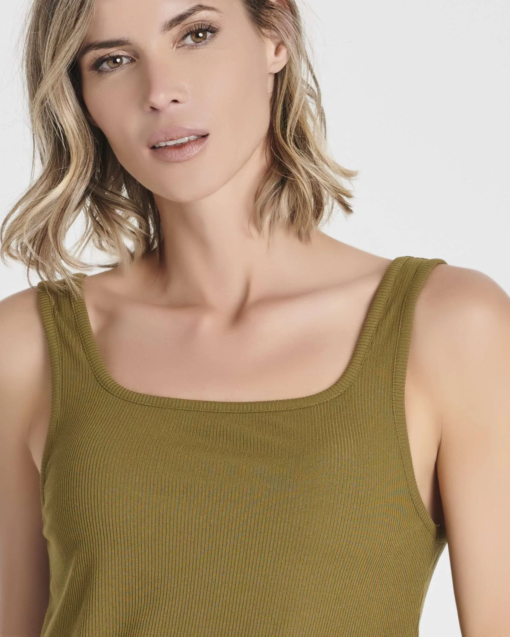5 Pack: Women's Soft Knit Ribbed Cropped Tank Top