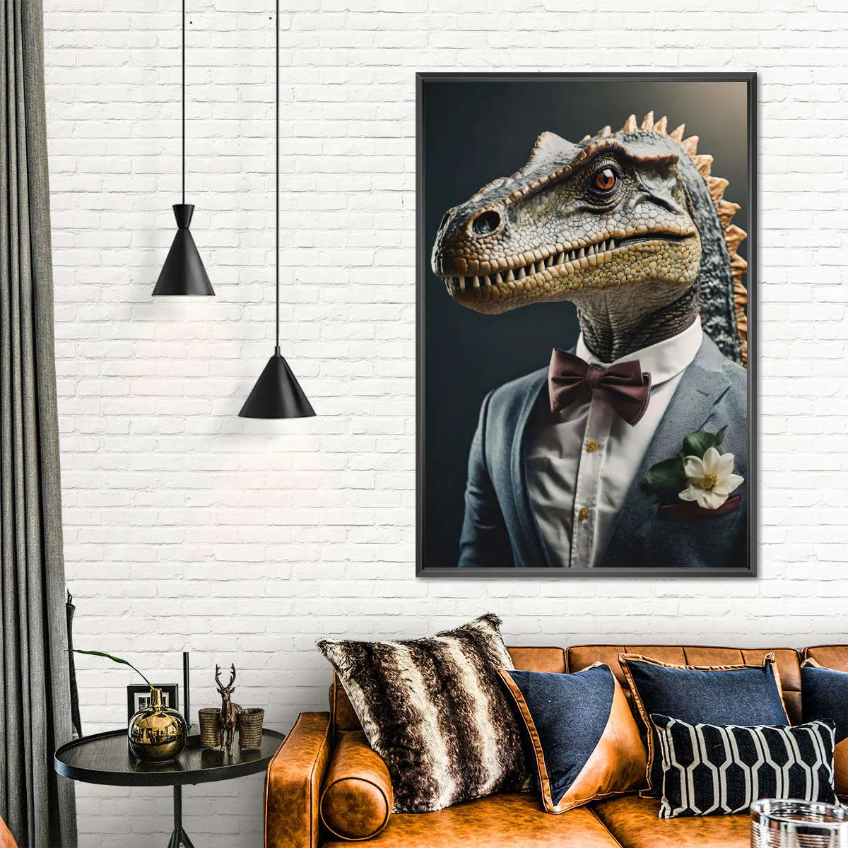 A Dinosaur Portrait Wall Art