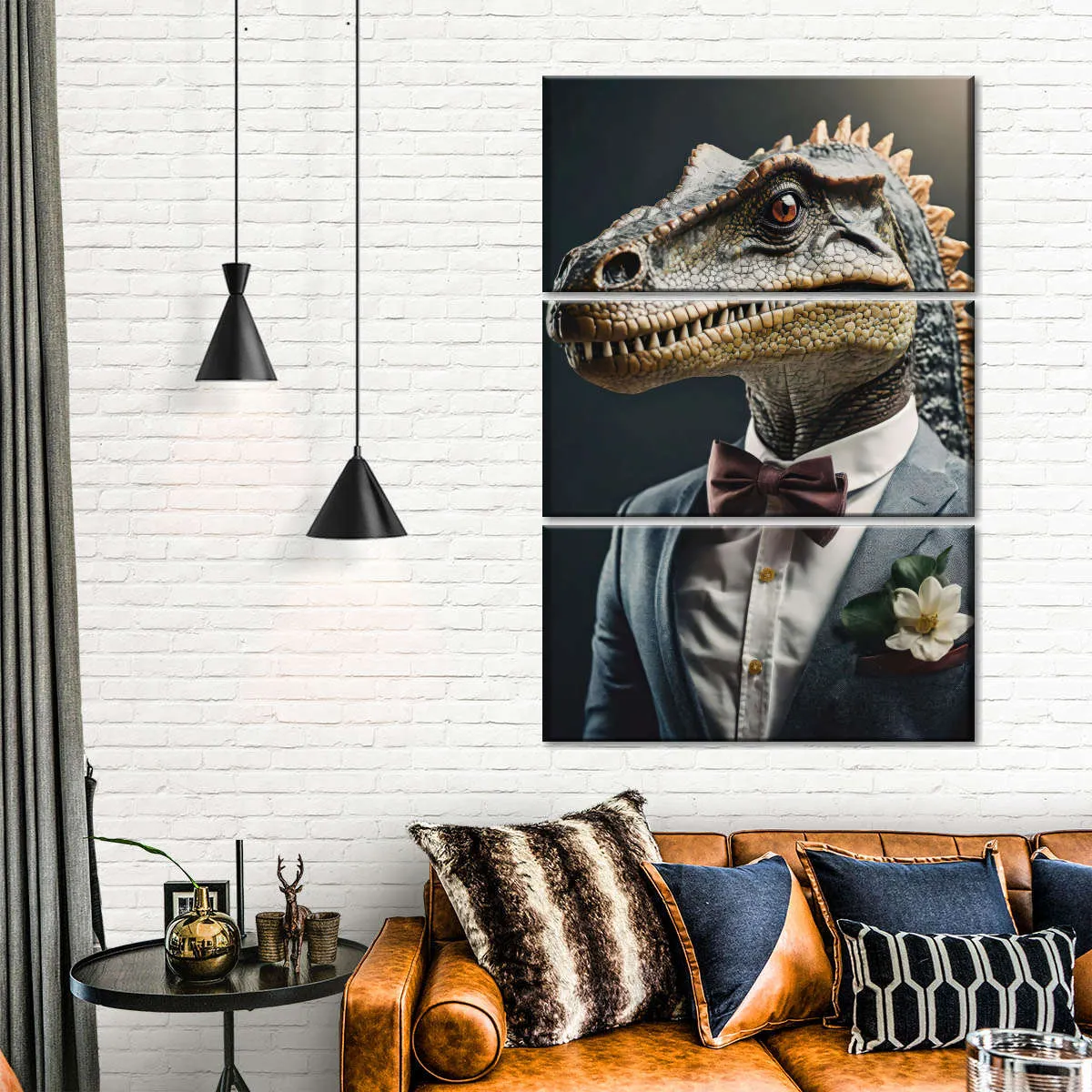 A Dinosaur Portrait Wall Art