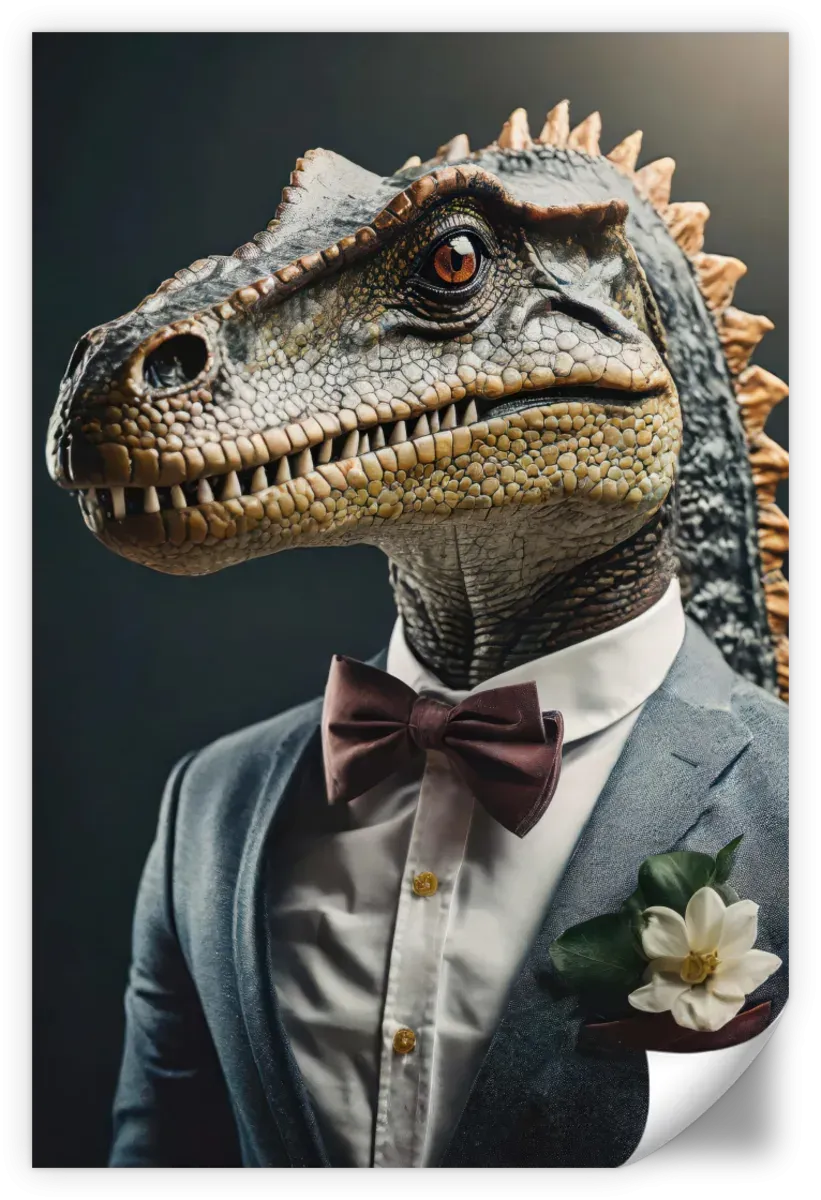 A Dinosaur Portrait Wall Art