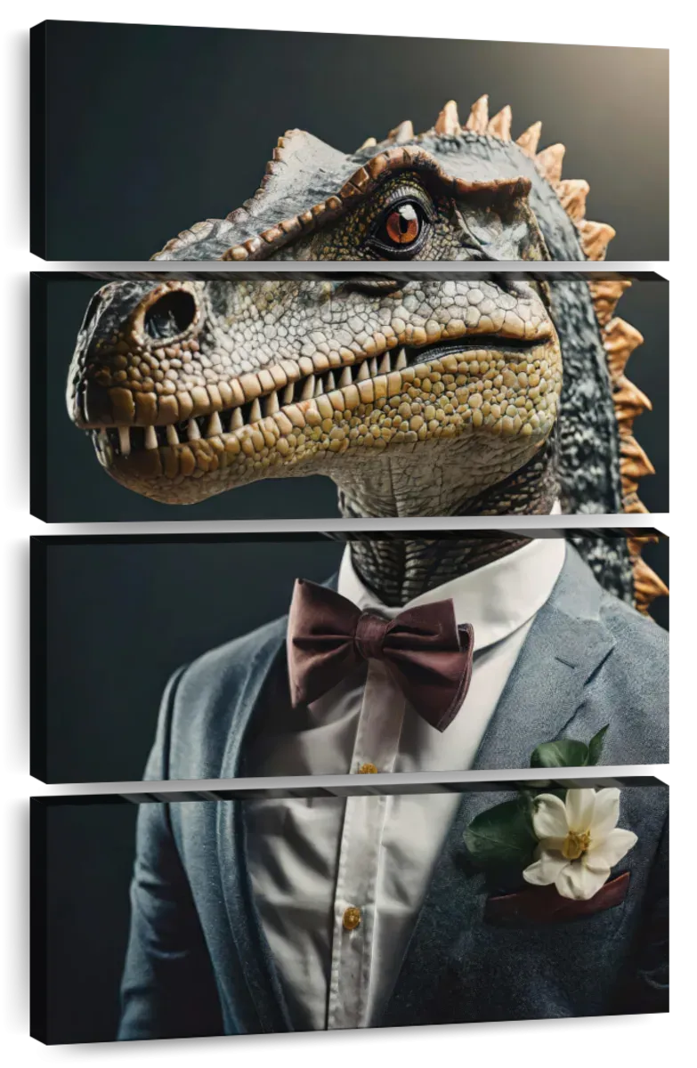 A Dinosaur Portrait Wall Art
