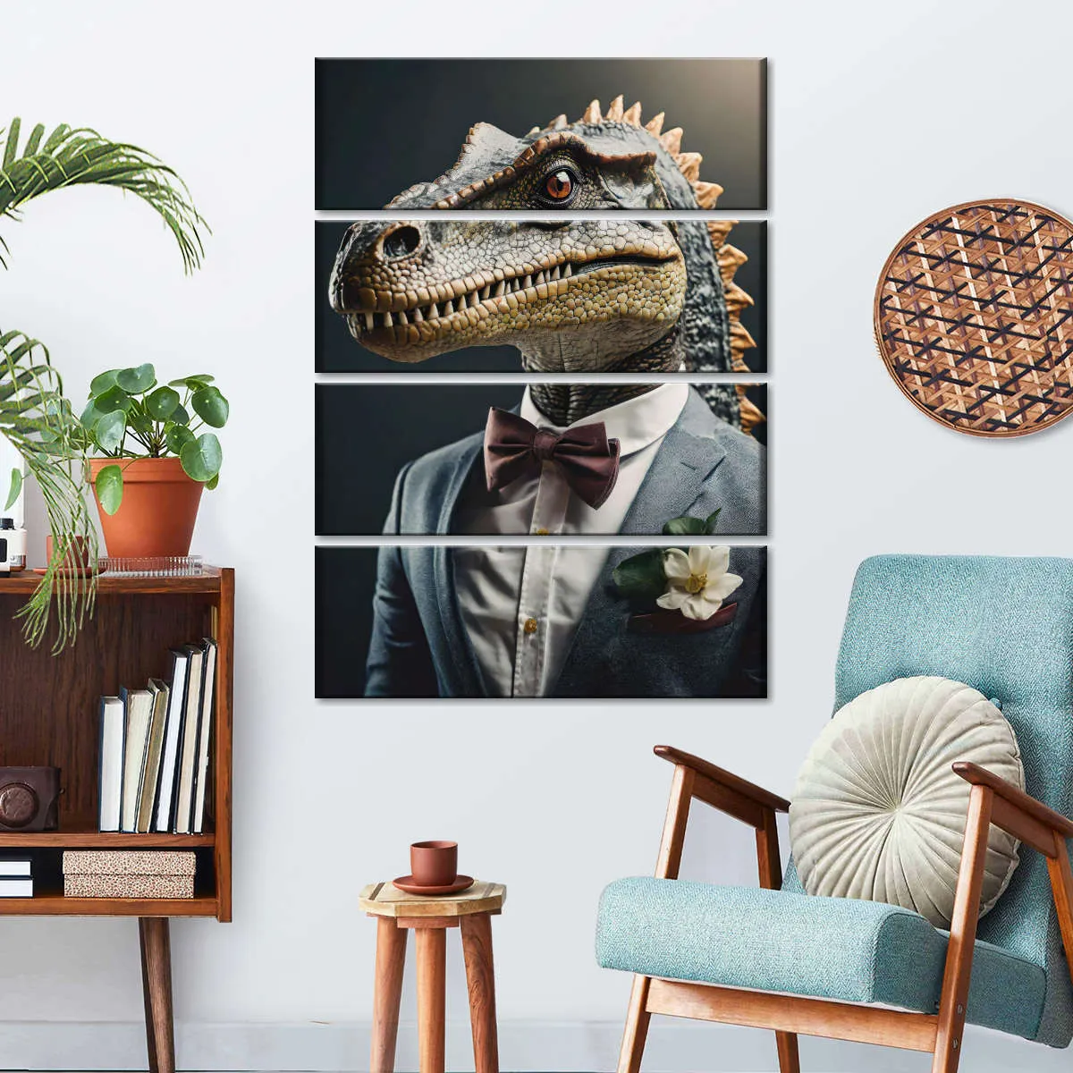 A Dinosaur Portrait Wall Art