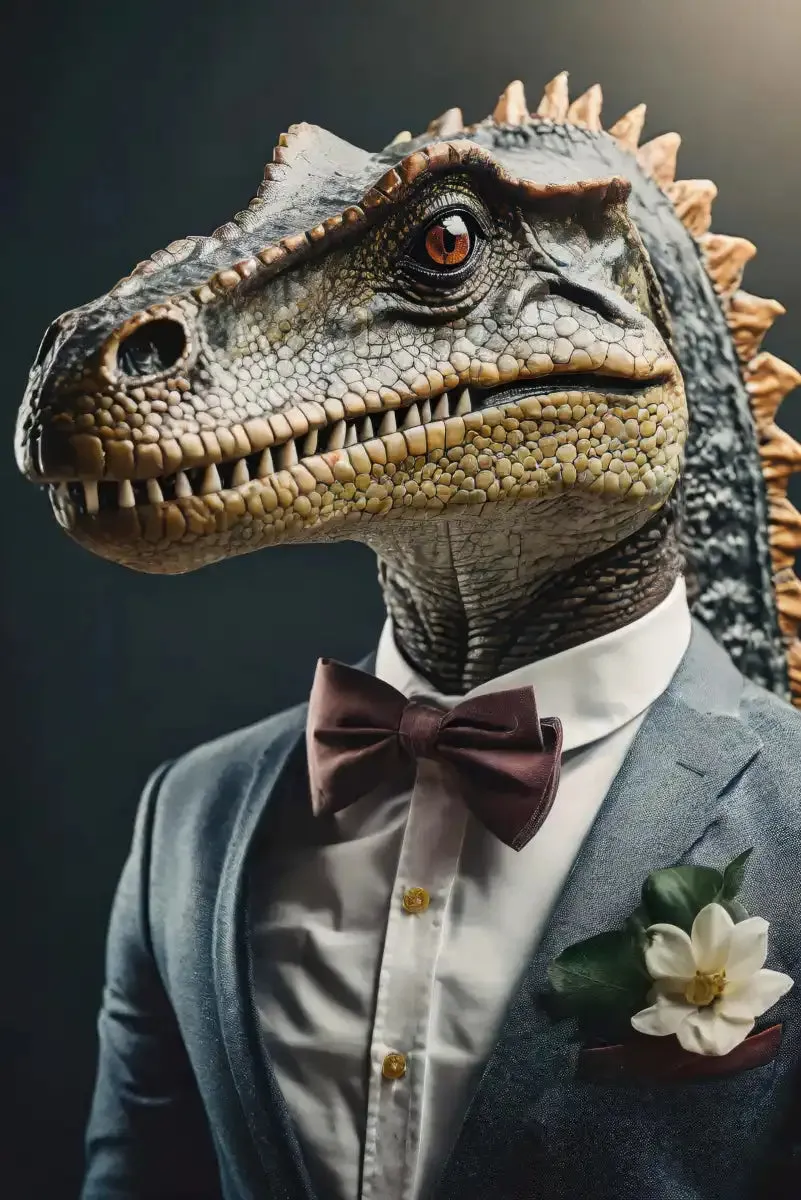 A Dinosaur Portrait Wall Art