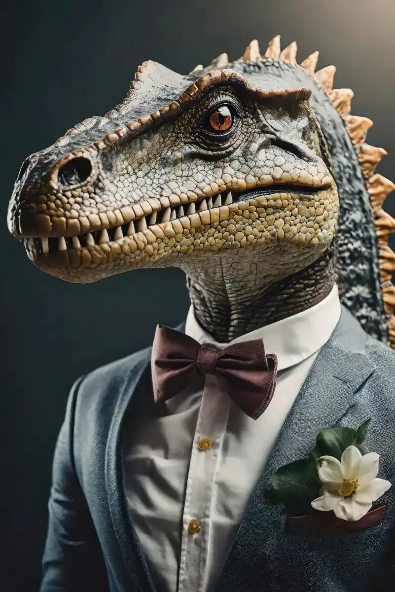 A Dinosaur Portrait Wall Art
