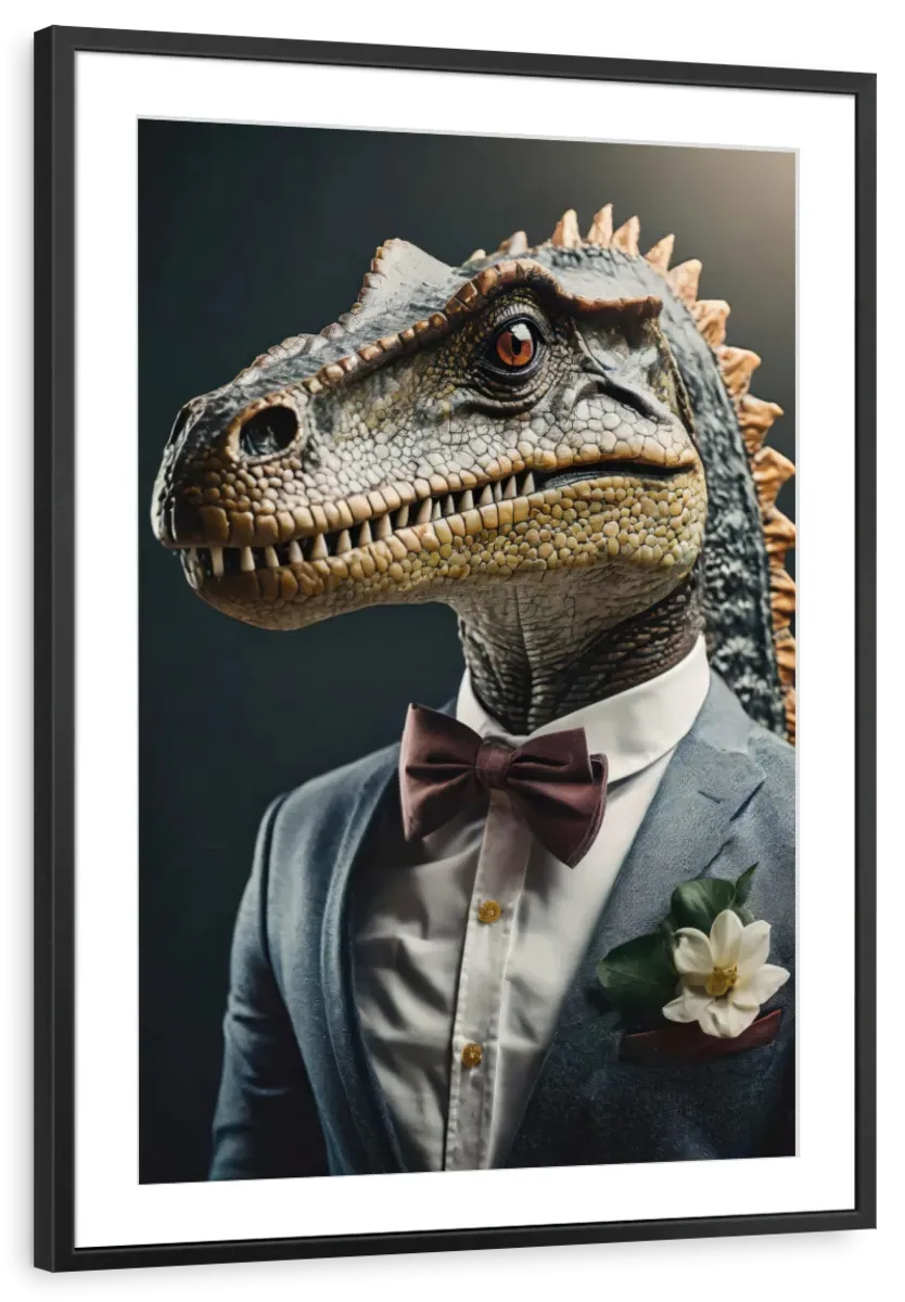 A Dinosaur Portrait Wall Art
