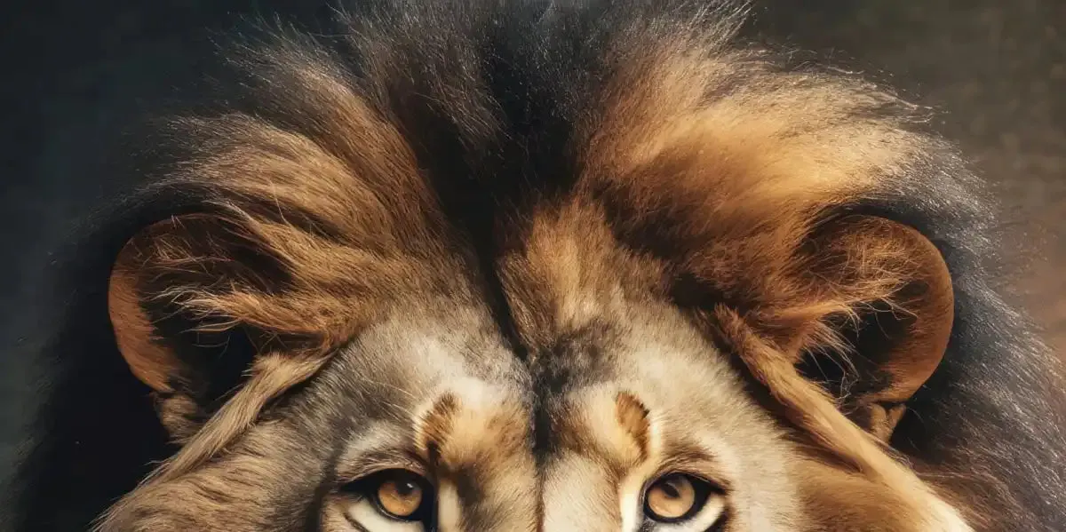 A Gentleman Lion Portrait Wall Art