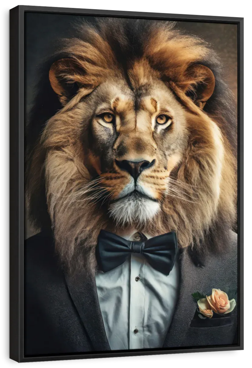 A Gentleman Lion Portrait Wall Art