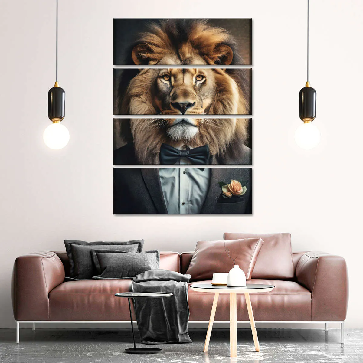 A Gentleman Lion Portrait Wall Art