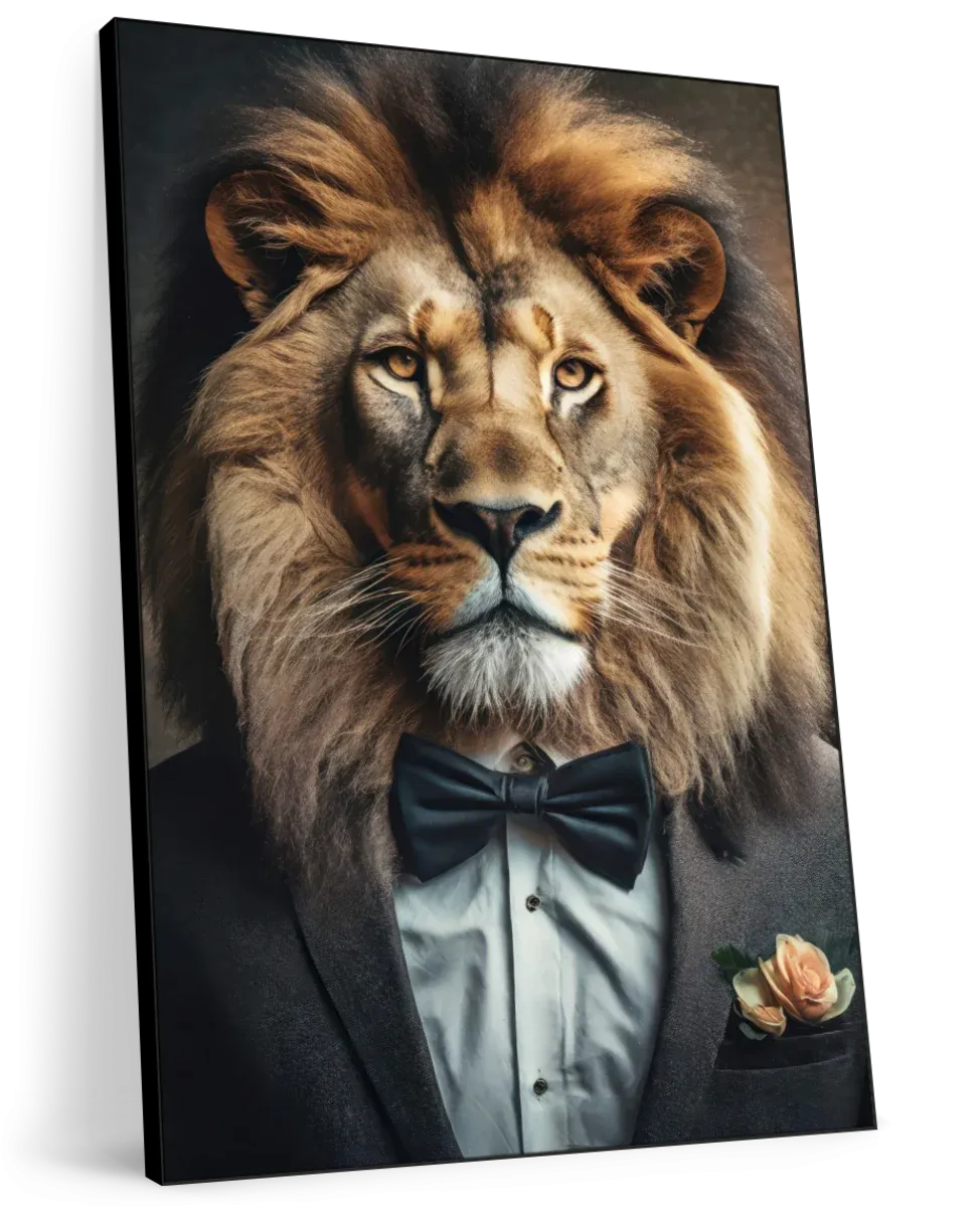 A Gentleman Lion Portrait Wall Art