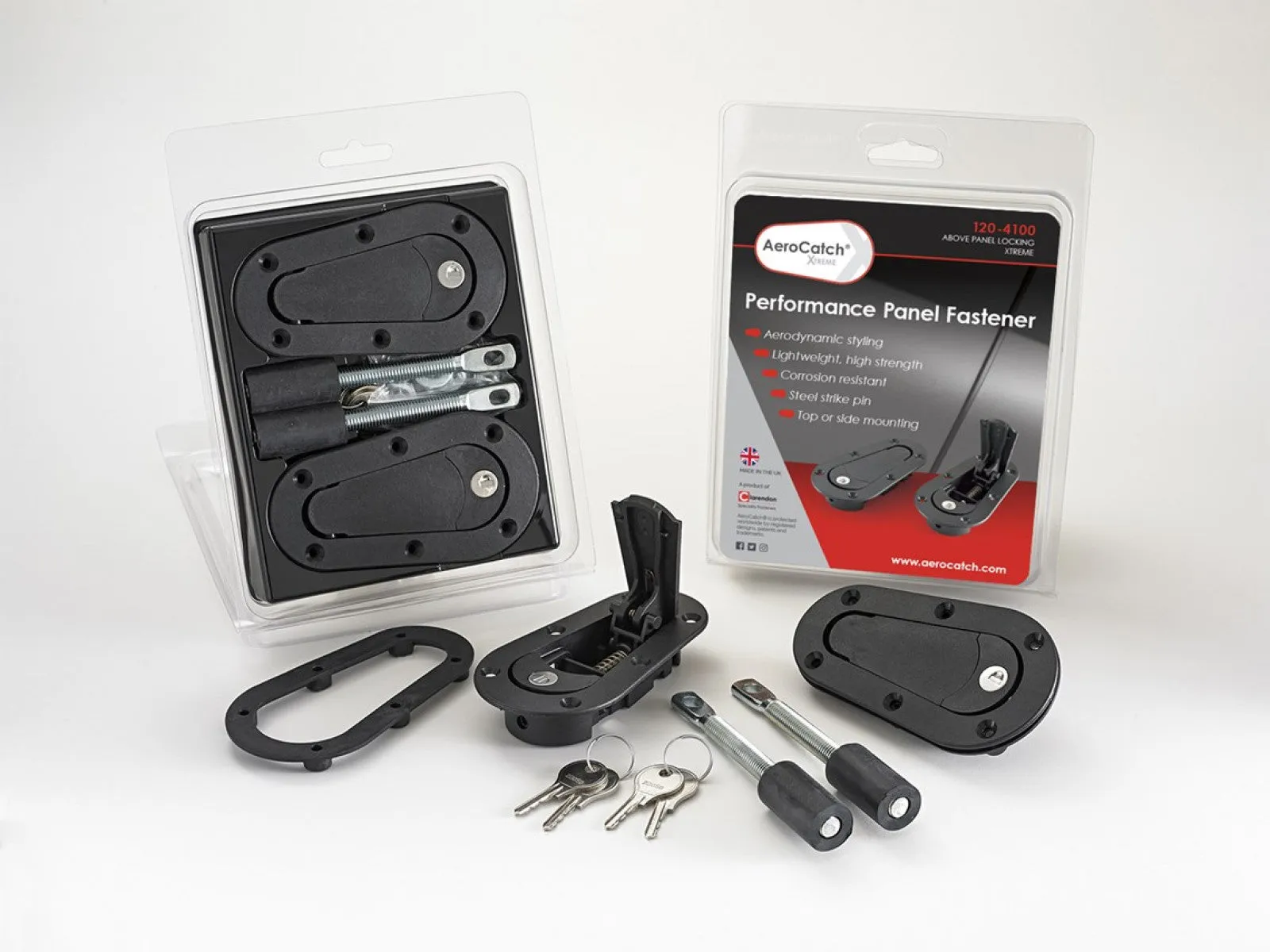 AeroCatch 120-4100 Xtreme Series Locking Hood Pins