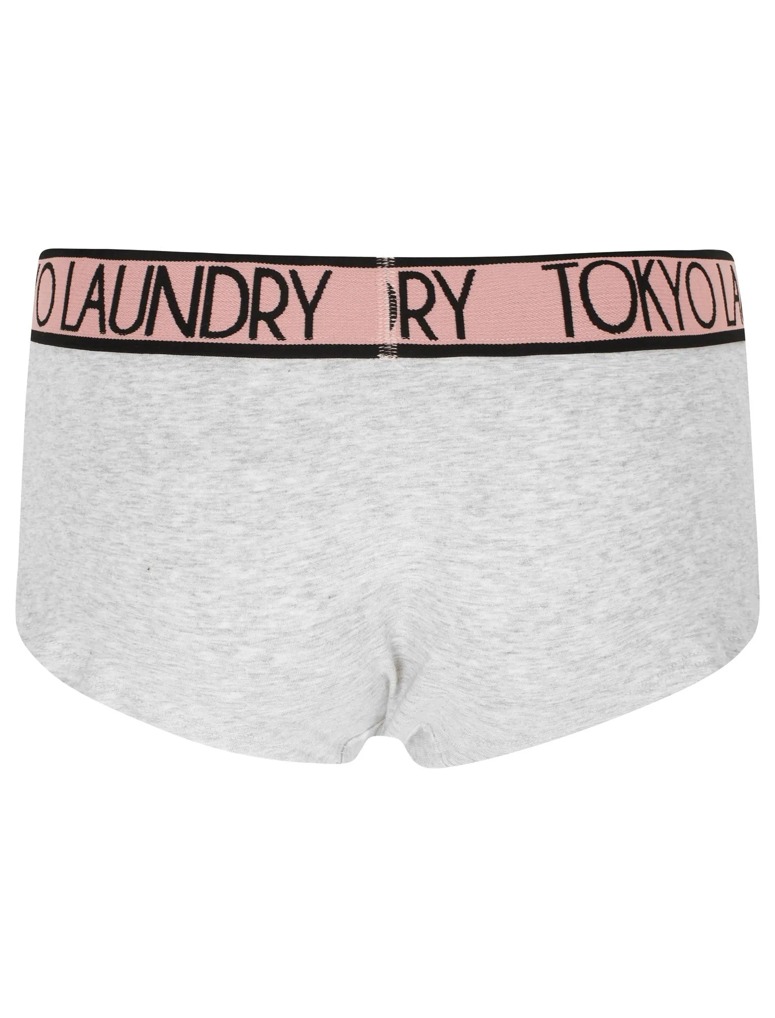 Alexis (5 Pack) Assorted Hipster Briefs In Black / Blush / Light Grey Marl - Tokyo Laundry