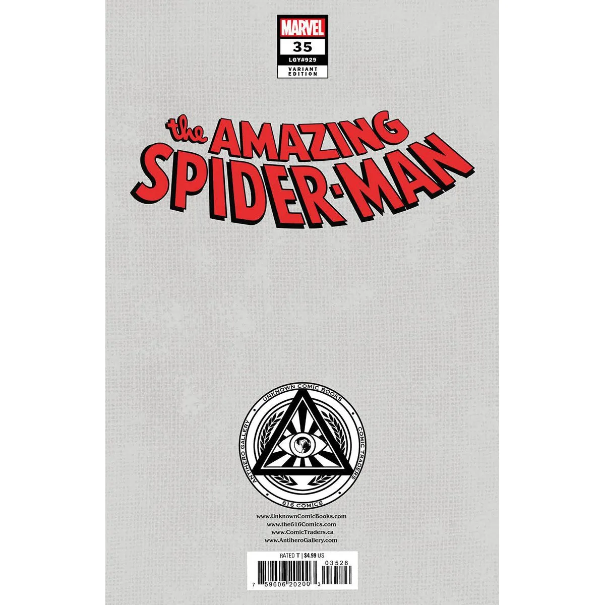 AMAZING SPIDER-MAN #35 UNKNOWN COMICS SABINE RICH EXCLUSIVE VAR (10/11/2023)