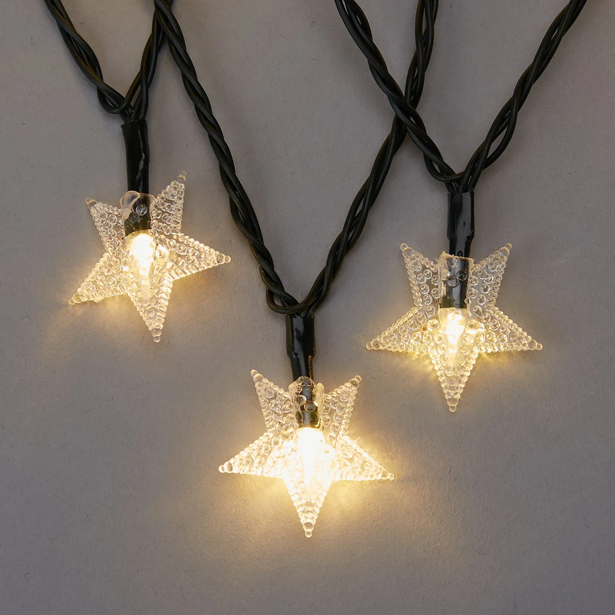 Anko 13.4 meter Low Voltage 150 LED Warm White Star String Lights
