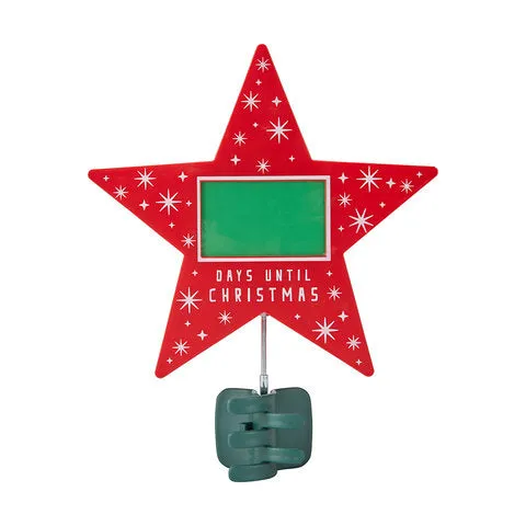 Anko Festive Countdown Star Tree Topper with Digital Display