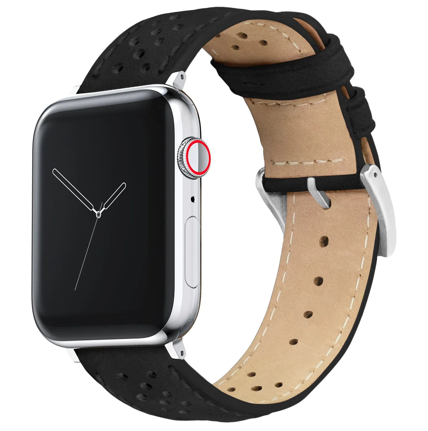 Apple Watch Black Racing Horween Leather Watch Band