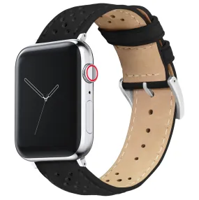 Apple Watch Black Racing Horween Leather Watch Band