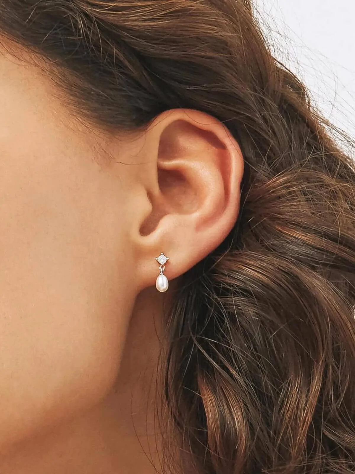 Aspen Mini Drop Earrings - Silver