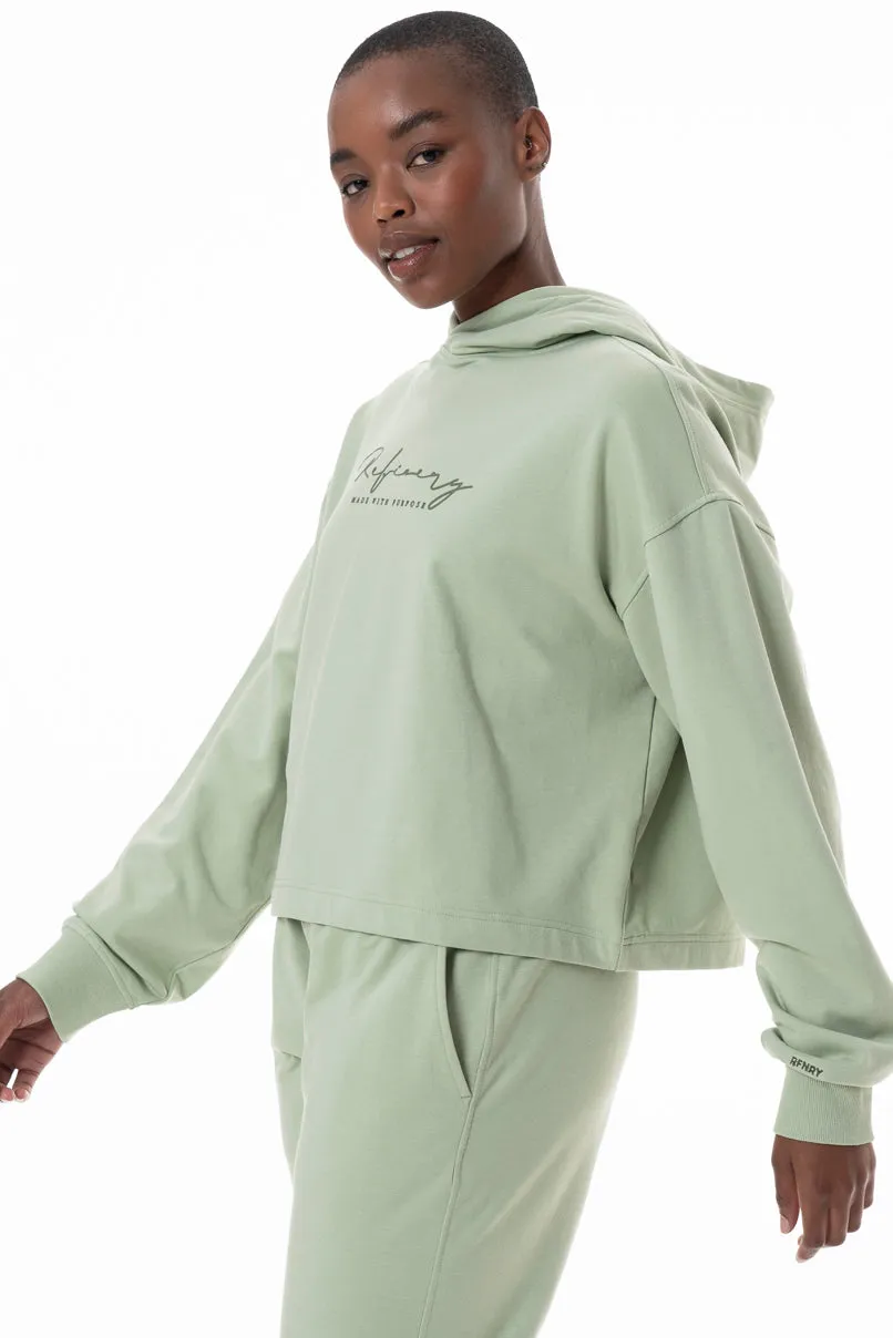 Branded Hoodie _ 145631 _ Sage