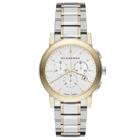 Burberry The City Two-Tone Chronograph Unisex Watch BU9751