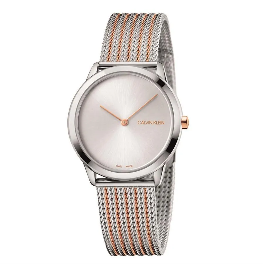 Calvin Klein K3M22B26 Minimal Quartz Silver Dial Unisex Watch