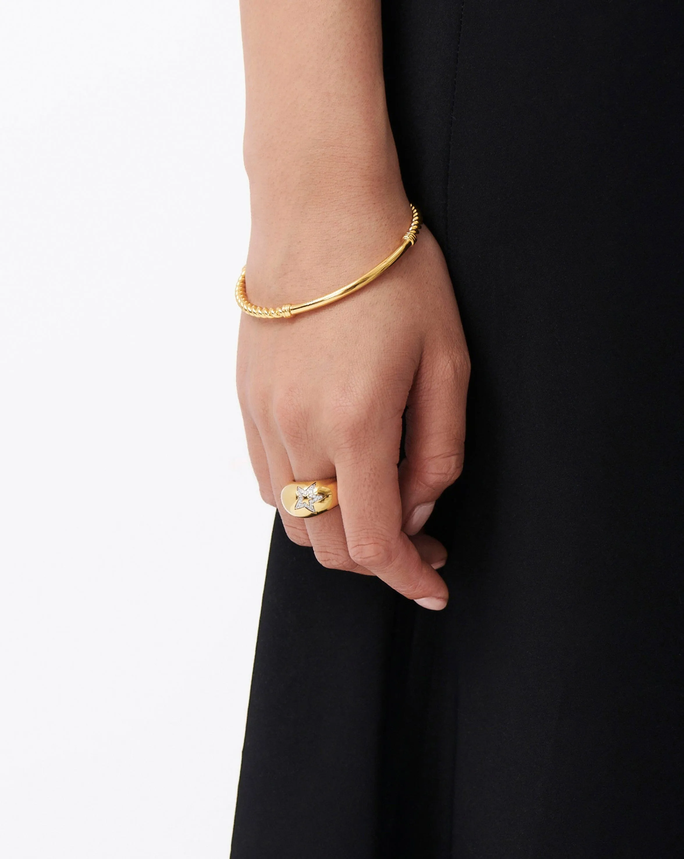 Celestial Pave Star Dome Ring | 18k Gold Vermeil/Cubic Zirconia