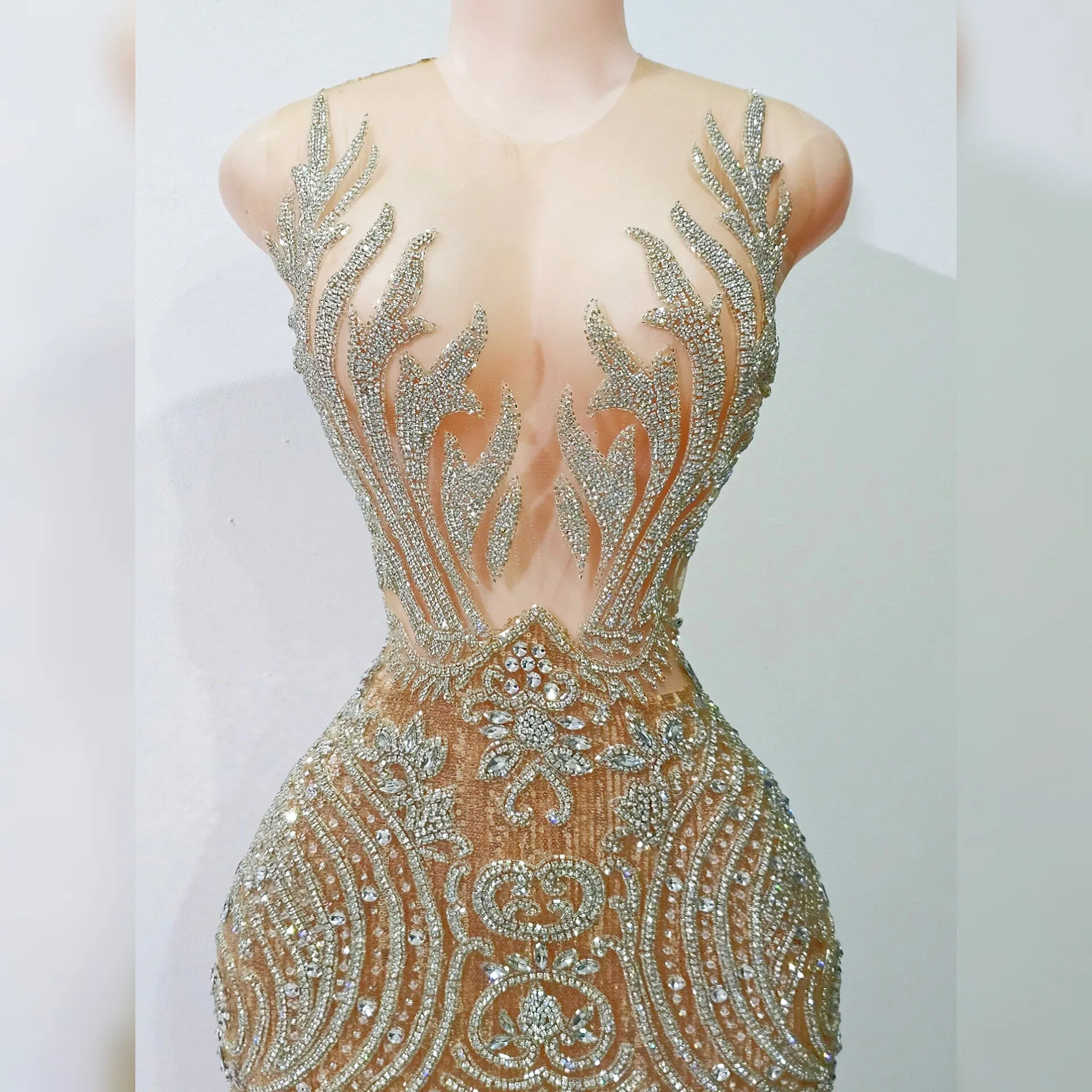 Diamond Fuego Rhinestone Mermaid dress