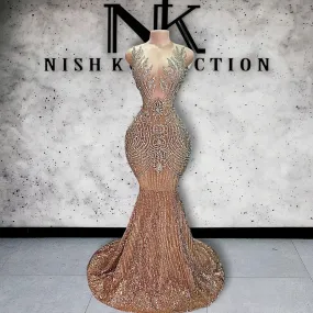 Diamond Fuego Rhinestone Mermaid dress