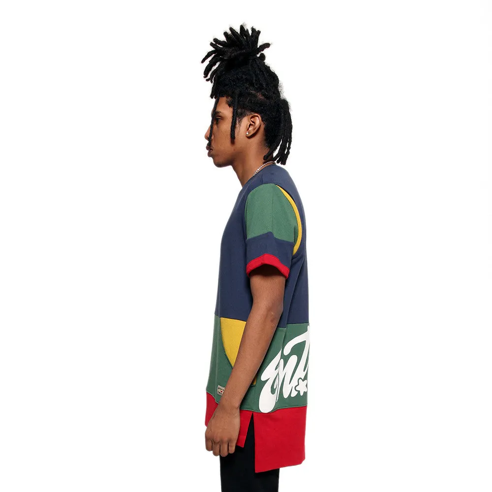 Entree LS 1990s Cut And Sewn Color Panel S/S Sweatshirt