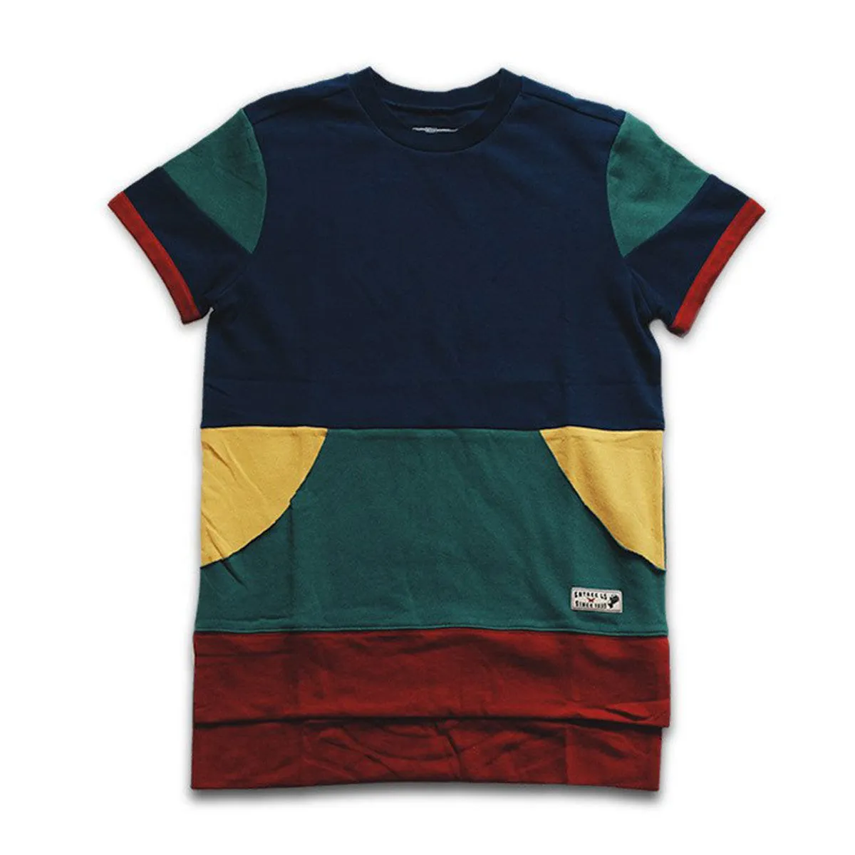 Entree LS 1990s Cut And Sewn Color Panel S/S Sweatshirt