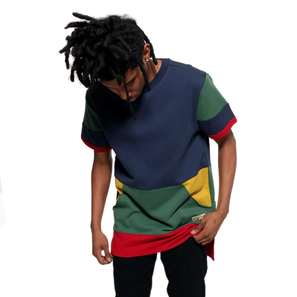 Entree LS 1990s Cut And Sewn Color Panel S/S Sweatshirt