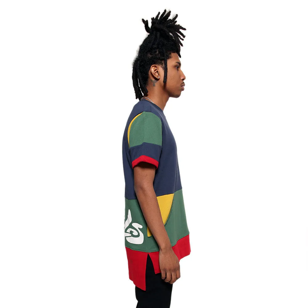 Entree LS 1990s Cut And Sewn Color Panel S/S Sweatshirt