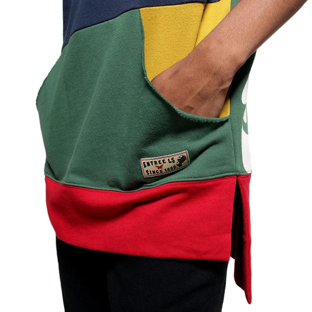 Entree LS 1990s Cut And Sewn Color Panel S/S Sweatshirt