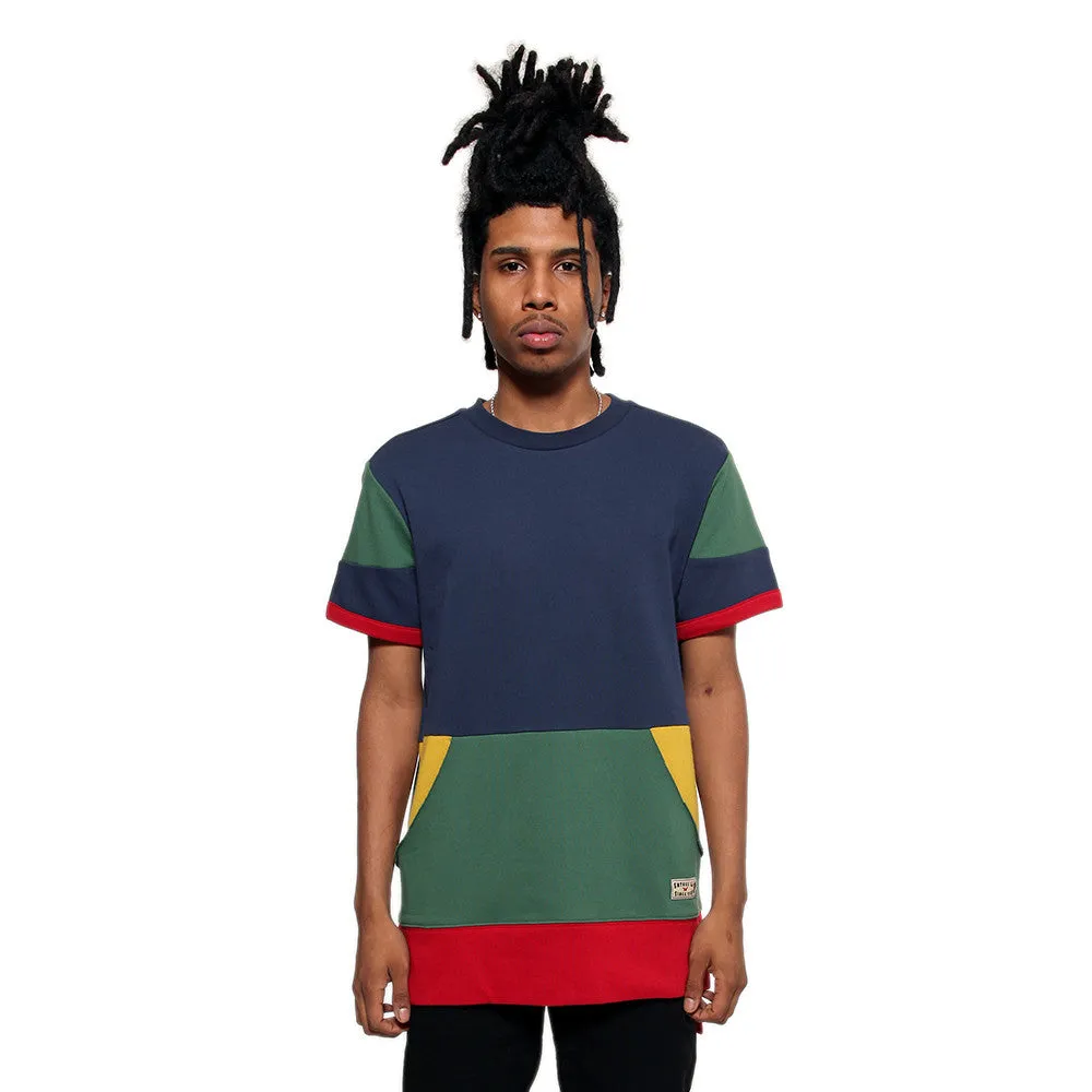 Entree LS 1990s Cut And Sewn Color Panel S/S Sweatshirt