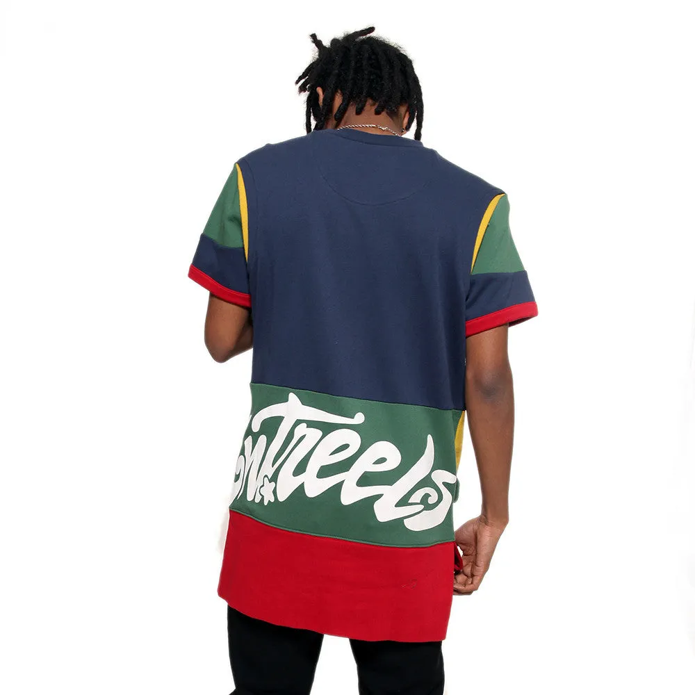 Entree LS 1990s Cut And Sewn Color Panel S/S Sweatshirt