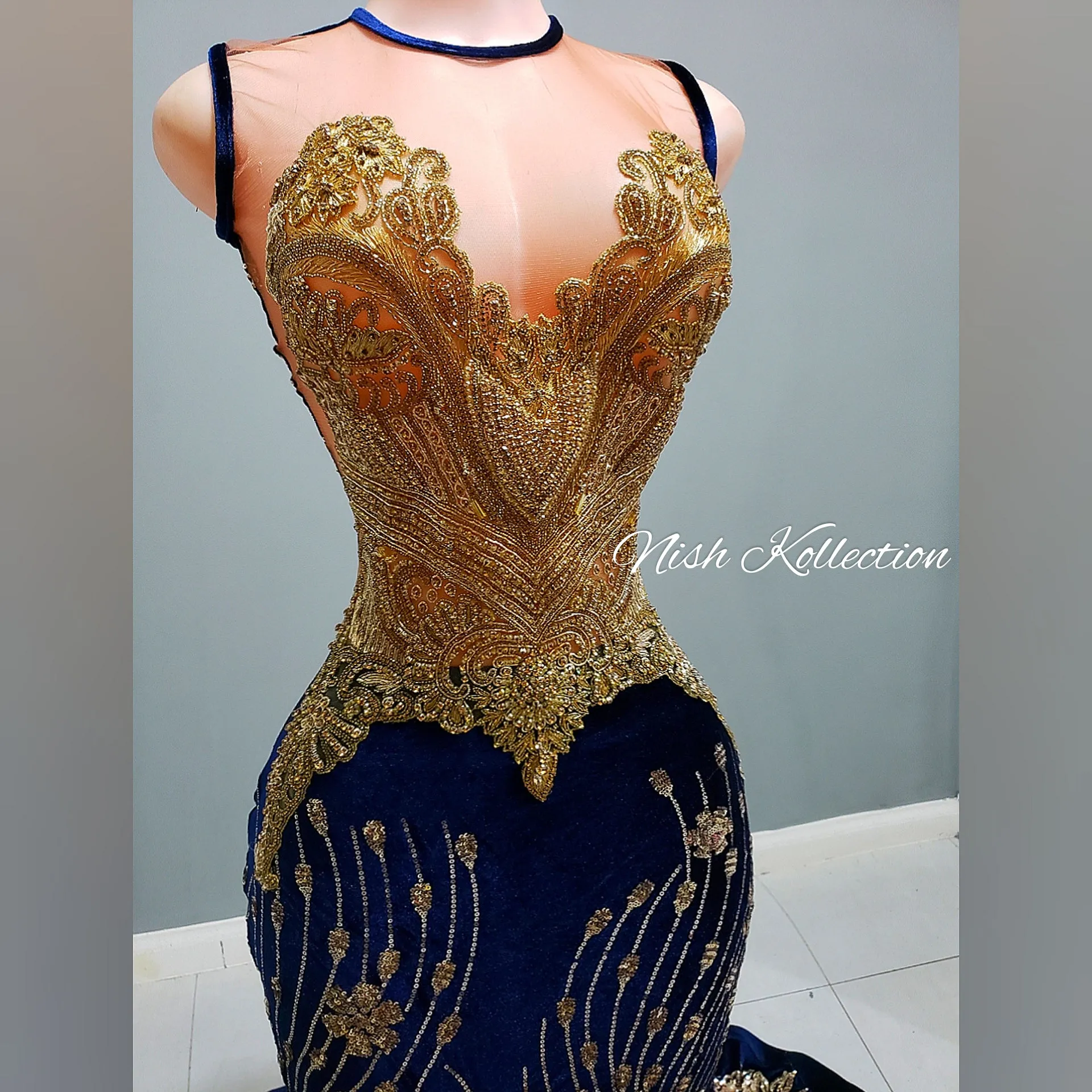 Fantasy Blist Sequin Rhinestone Mermaid Dress