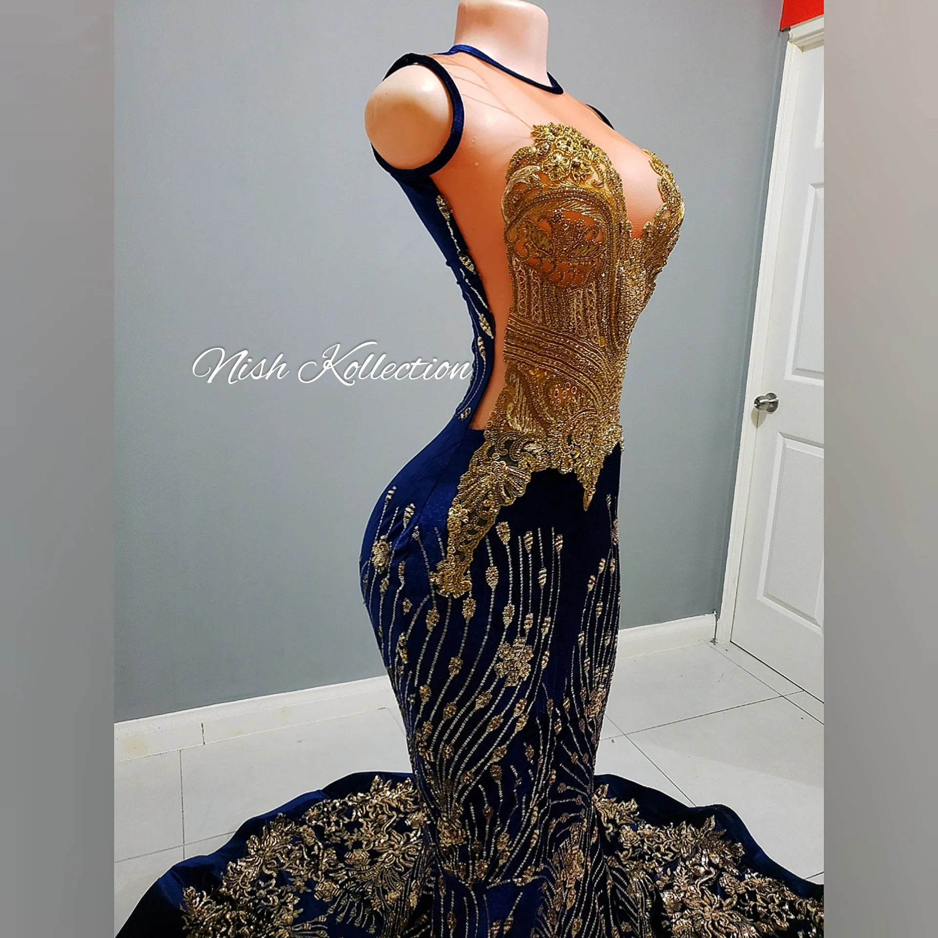 Fantasy Blist Sequin Rhinestone Mermaid Dress