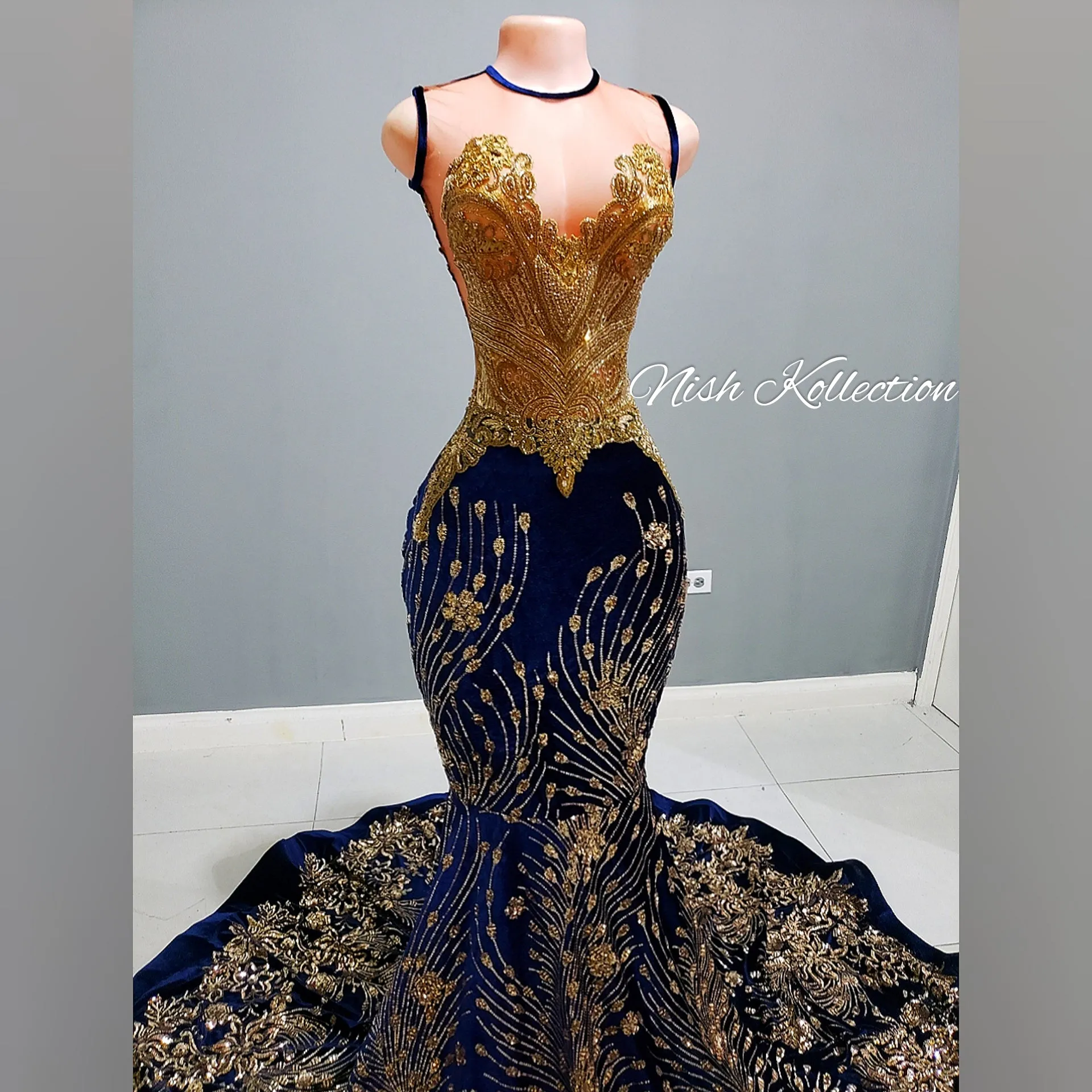 Fantasy Blist Sequin Rhinestone Mermaid Dress