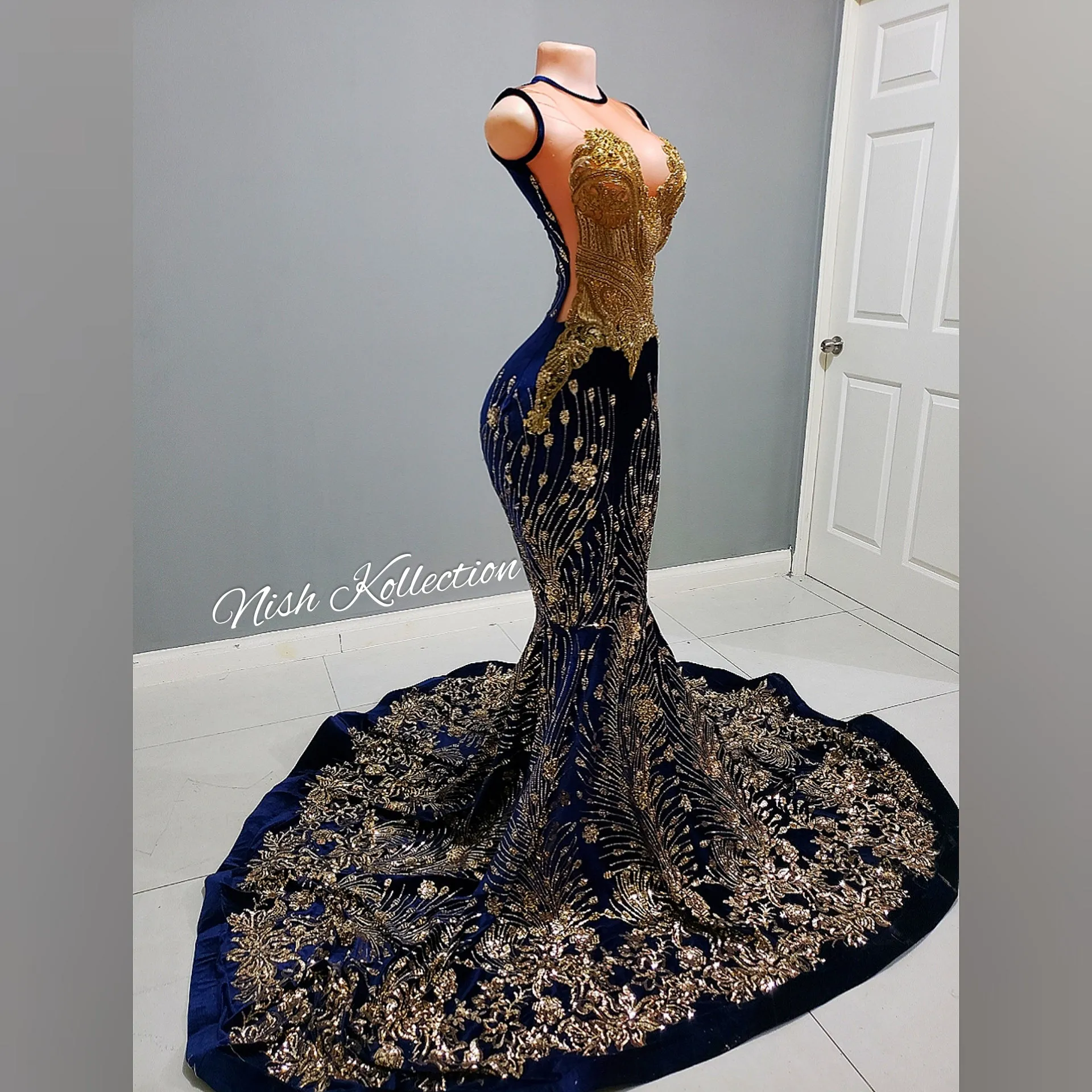 Fantasy Blist Sequin Rhinestone Mermaid Dress