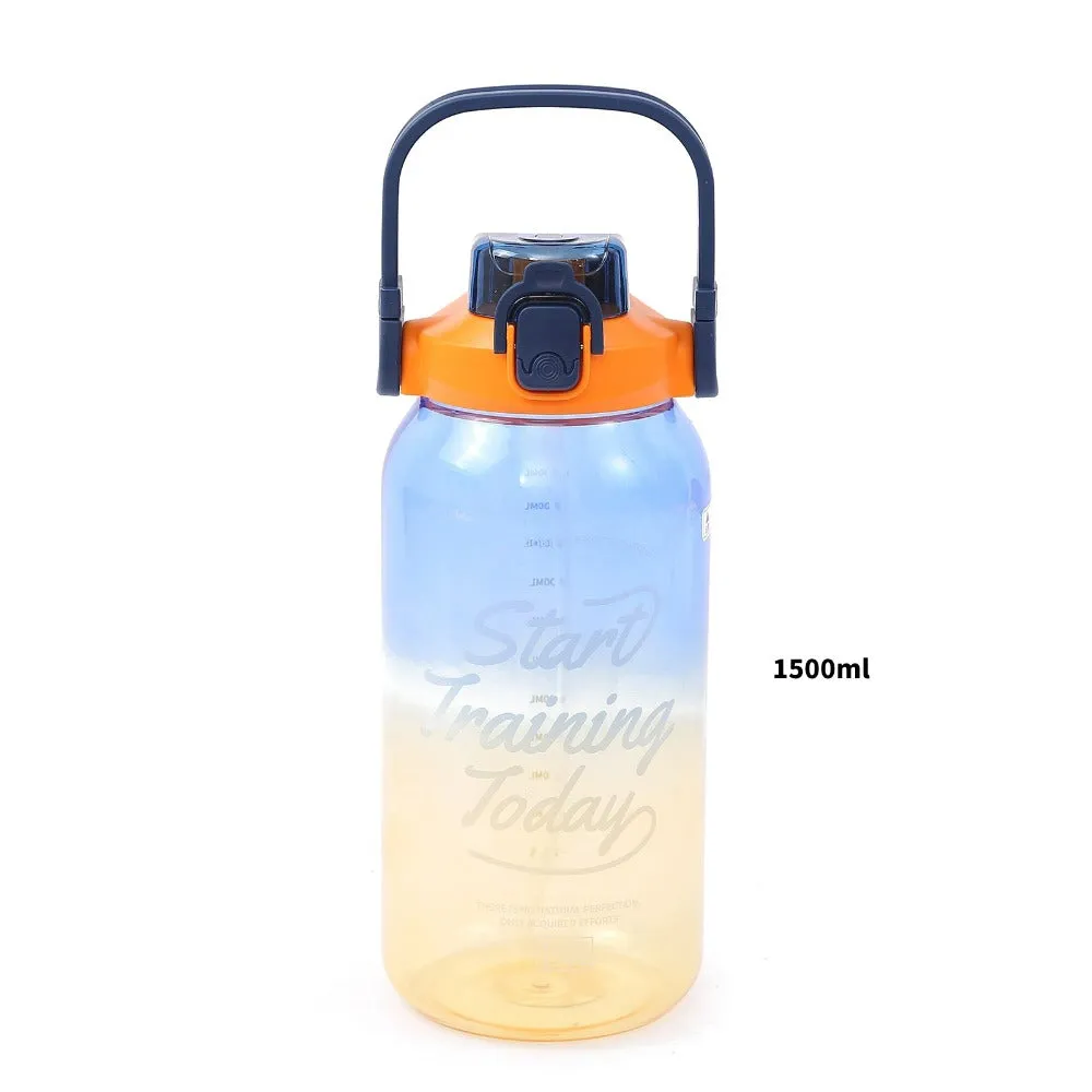 Get Ready For The Gym With Our Coolest And Stylish  2 In1 Tumbler Bottle.(1500ml,,1250ml)