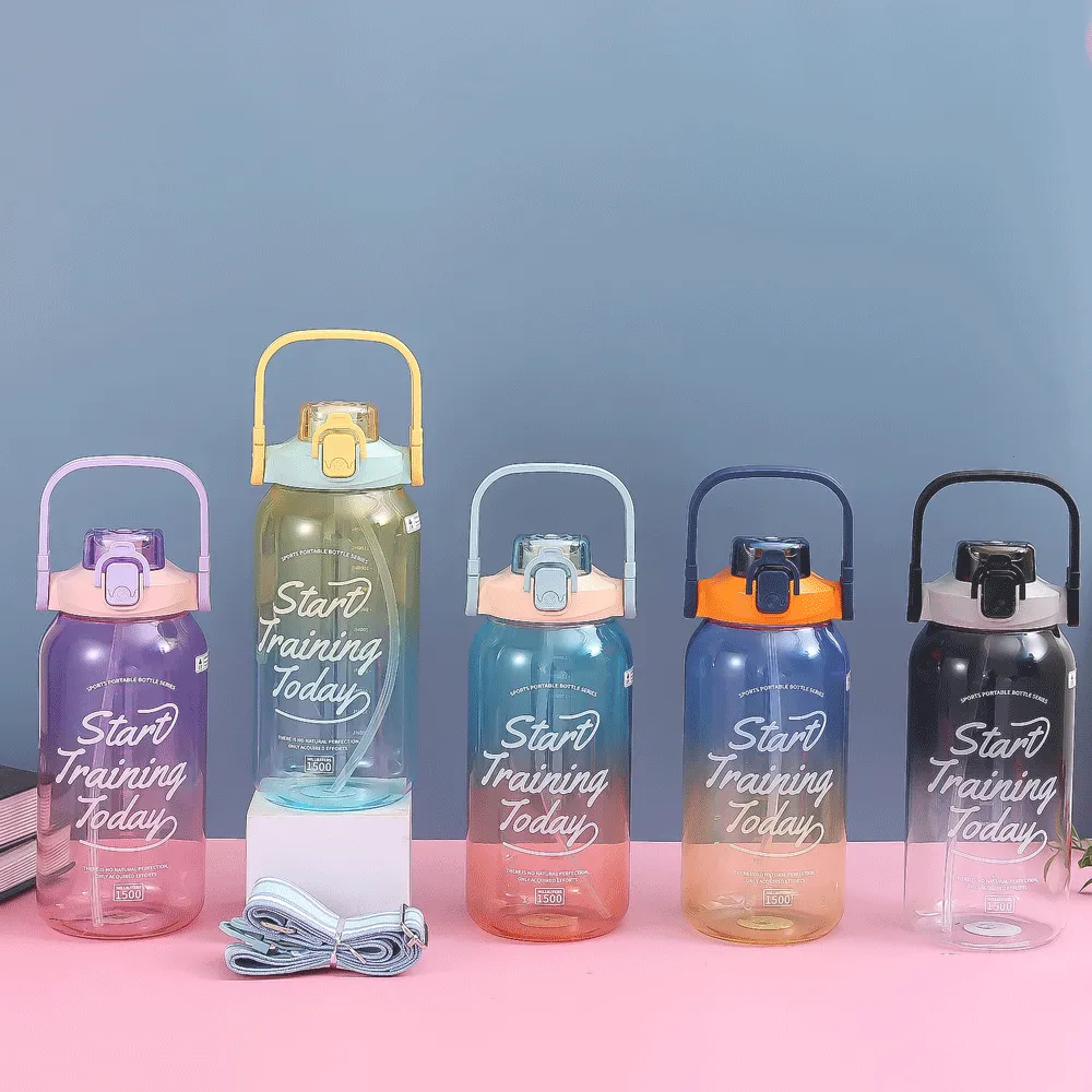 Get Ready For The Gym With Our Coolest And Stylish  2 In1 Tumbler Bottle.(1500ml,,1250ml)