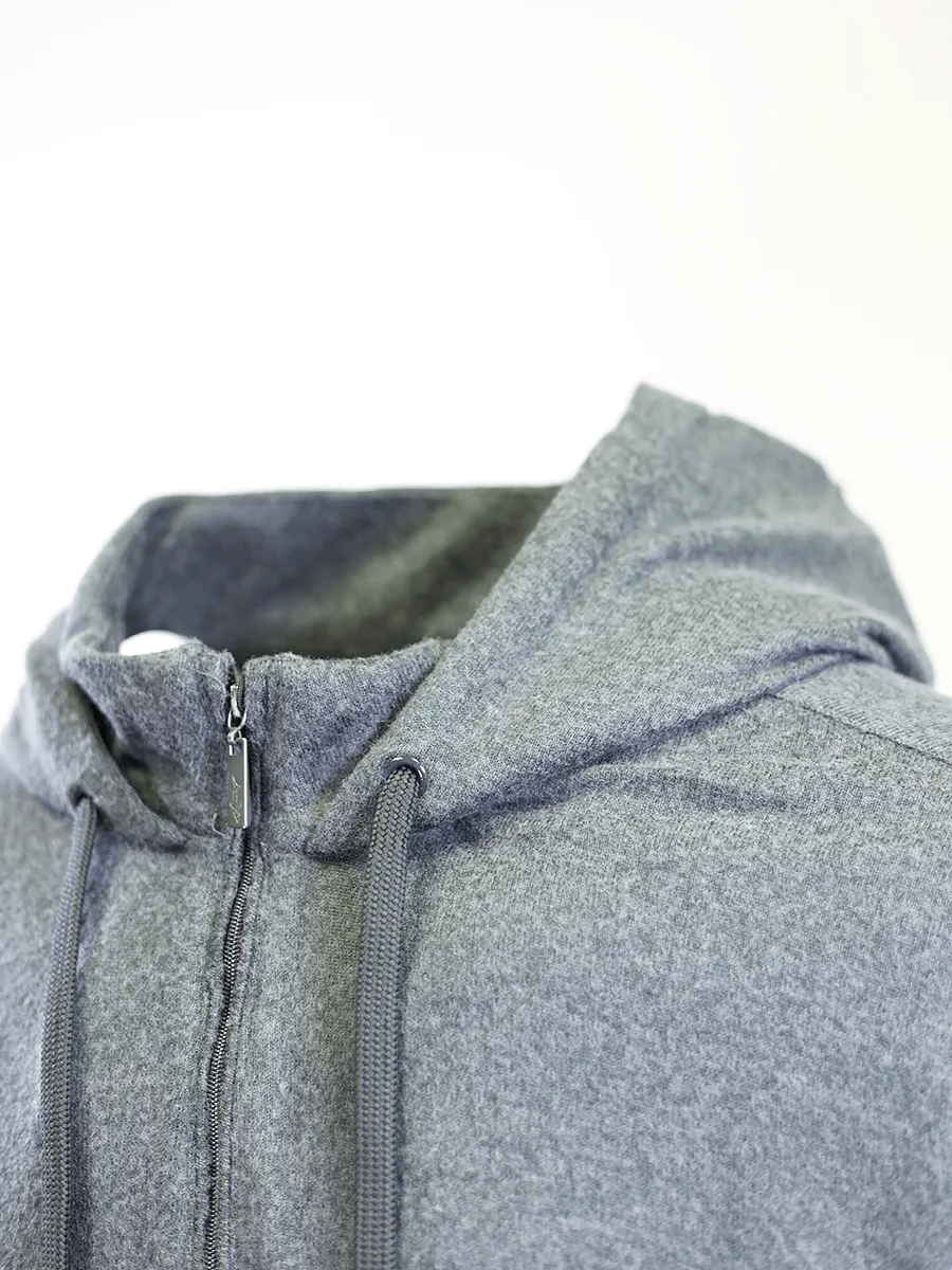 Greg Norman Men's HTH D.Grey Technical Performance 1/4 Zip Pullover Hoodie (S02)
