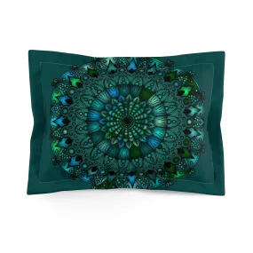 Handmade Mandala Design Microfiber Pillow Sham