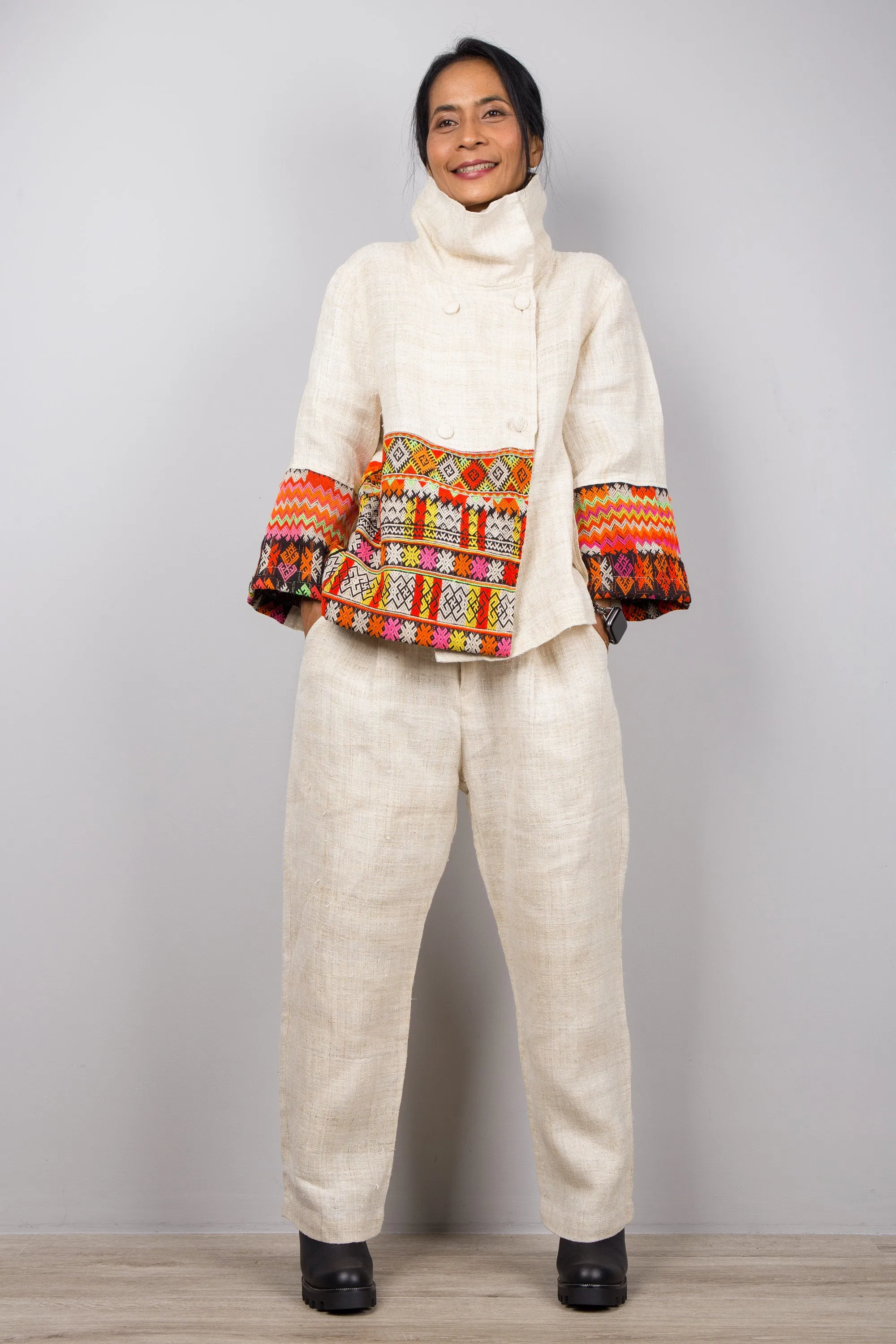 Handwoven Hemp jacket
