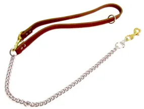 Leather And Chain Tree Tie Lead