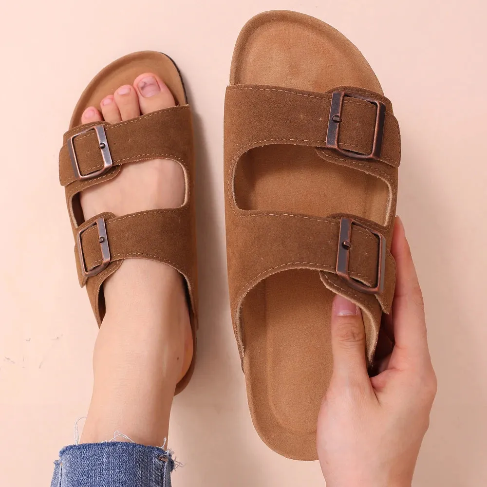 Litfun Classic Cork Clogs For Women Men Cork Footbed Mules For Men Comfort Beach Slippers Slip-on Potato Shoes Evening Sandals