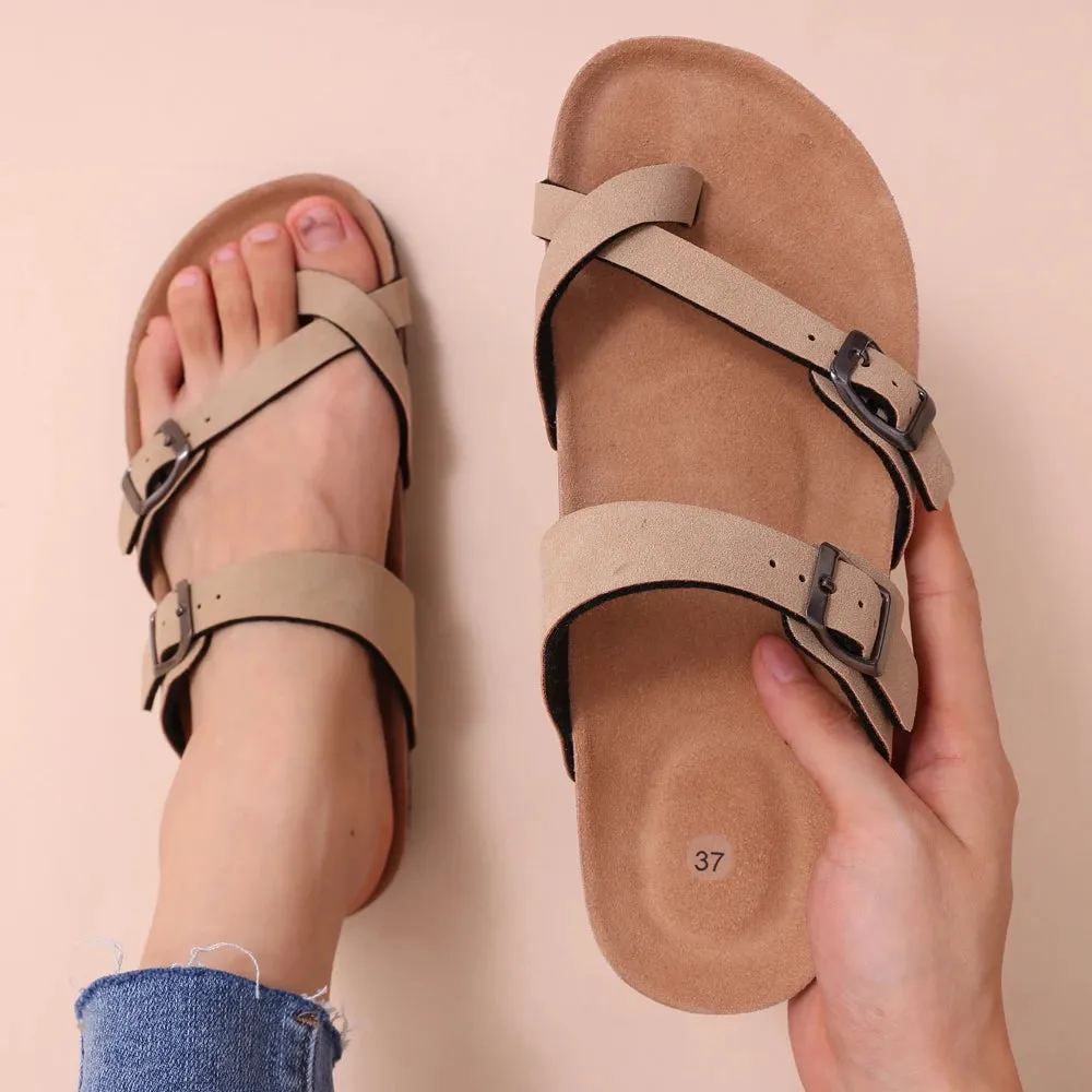 Litfun Classic Cork Clogs For Women Men Cork Footbed Mules For Men Comfort Beach Slippers Slip-on Potato Shoes Evening Sandals